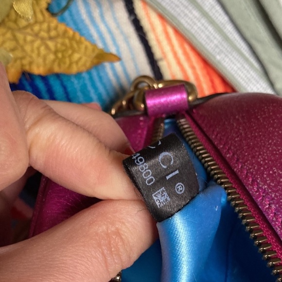 Gucci Pink and Red Chevron Shoulder Bag - Picture 5 of 10